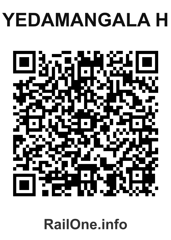 RailOne QR Code for Yedamangala H station