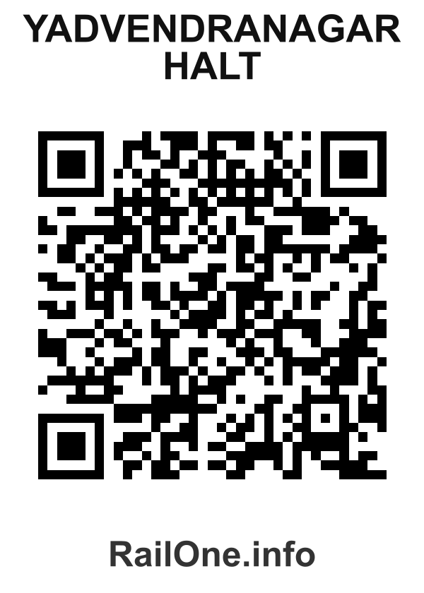 RailOne QR Code for Yadvendranagar Halt station