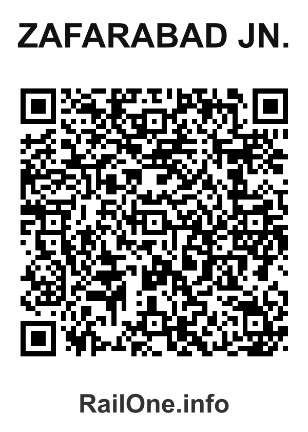 RailOne QR Code for Zafarabad Jn. station