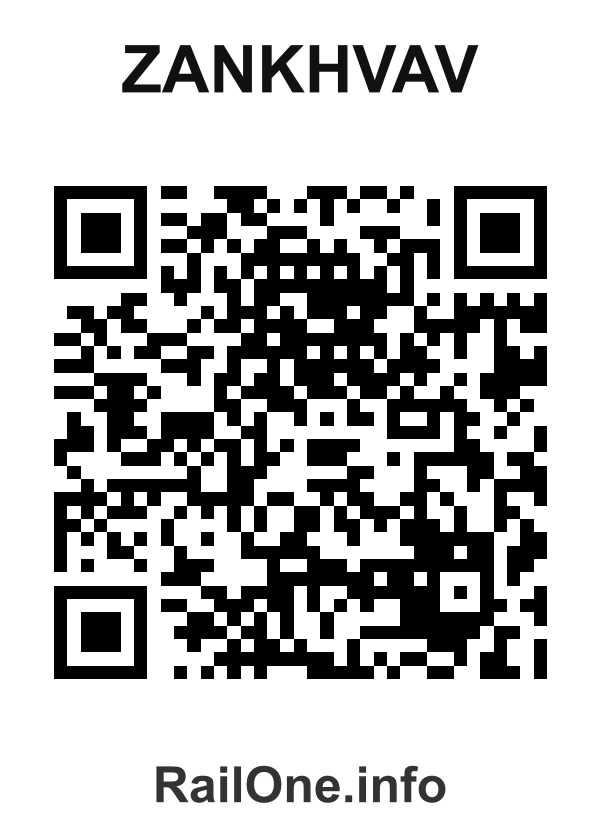 RailOne QR Code for Zankhvav station