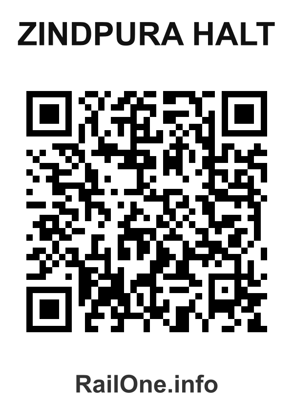 RailOne QR Code for Zindpura Halt station